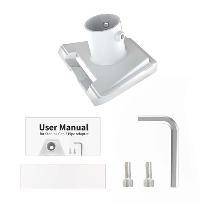 Outdoor Starlink Gen3 Base Bracket Adapter