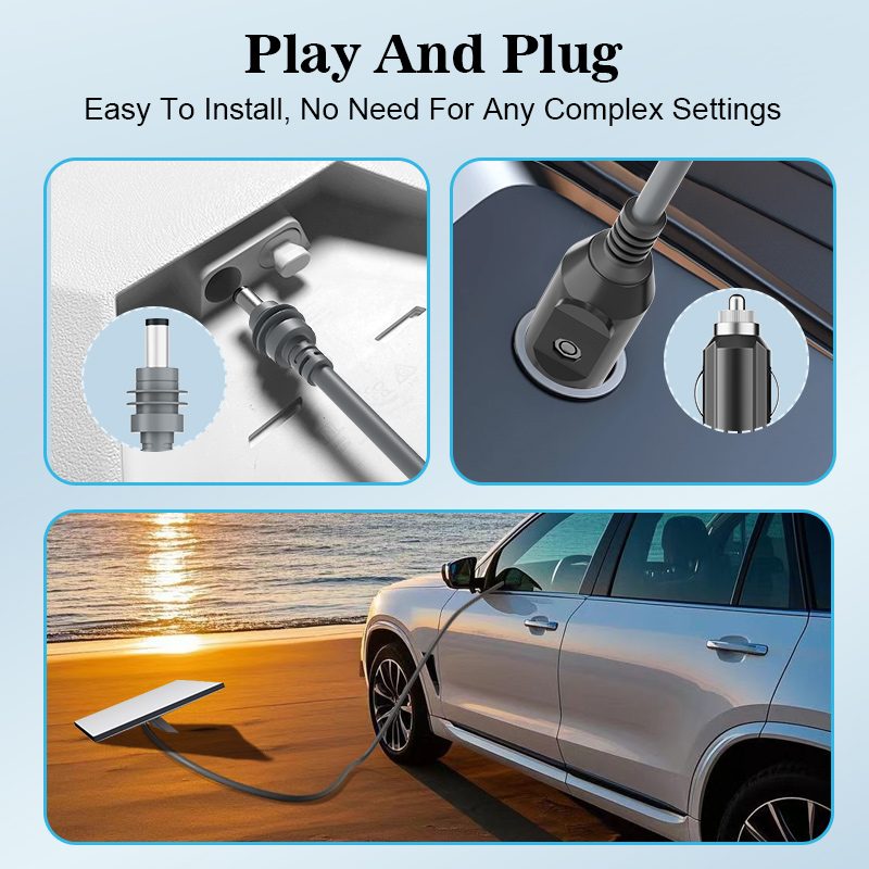 16AWG Starlink Mini car adapter with play and plug