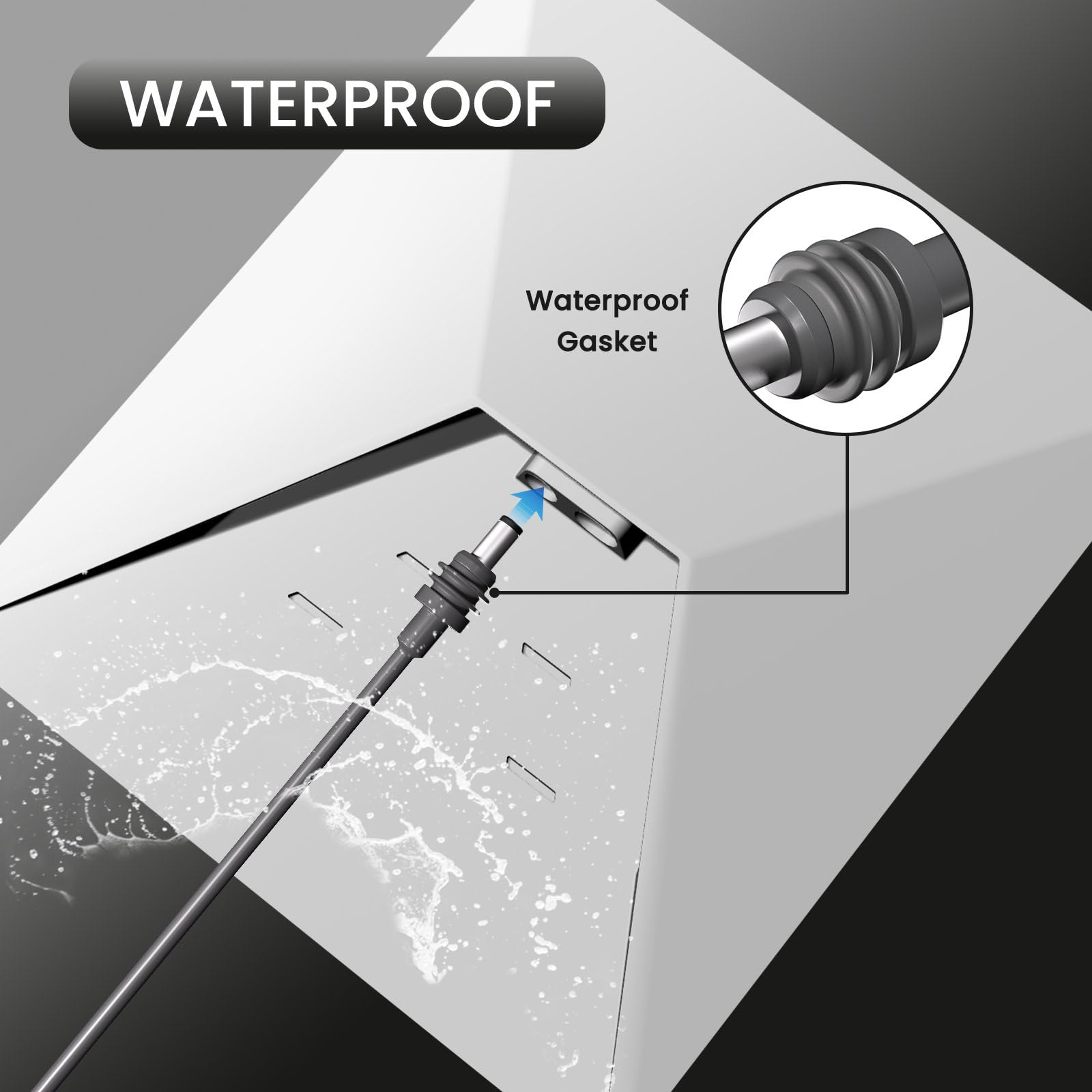 waterproof Starlink SAE to DC cables