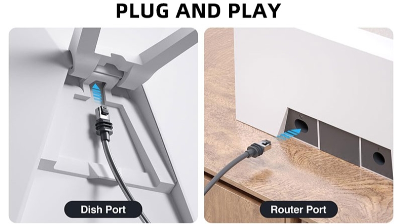 RJ45 rectangular adapter