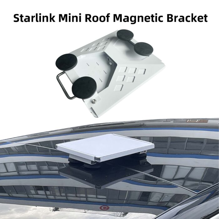 tool-free Starlink Mini magnetic roof mount applications