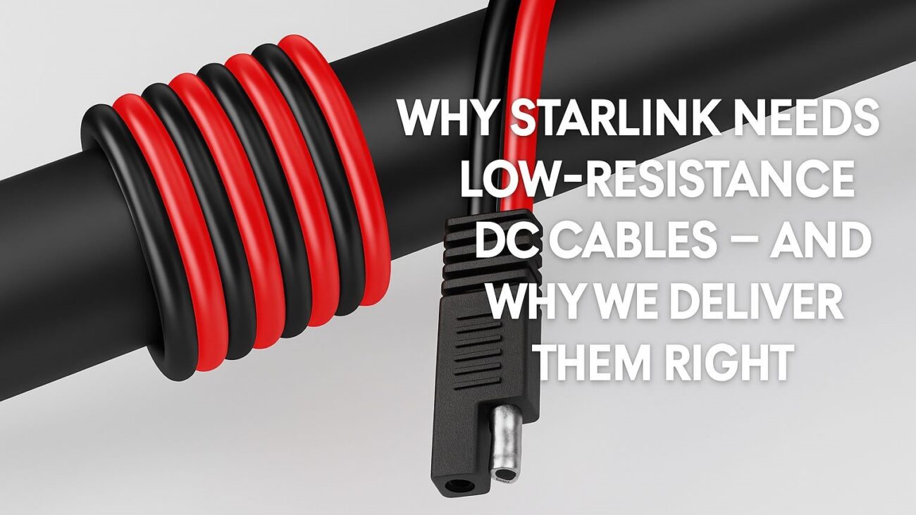 Low-Resistance DC Cables for Starlink